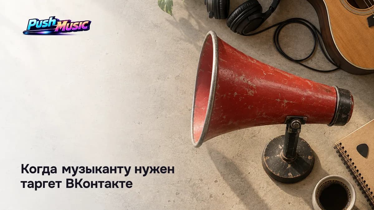 Когда музыканту нужен таргет ВКонтакте: новый релиз, анонс концерта — инструмент усиления, а не замена аудитории