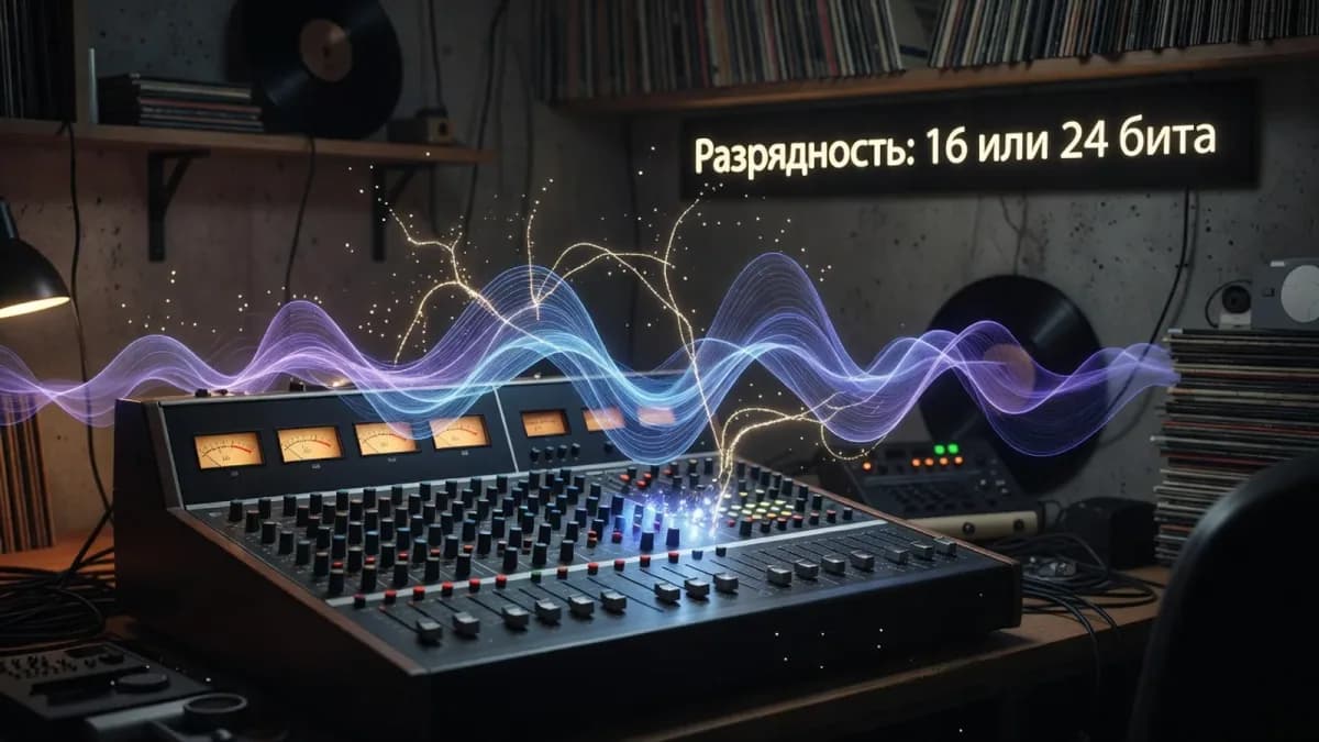 Разрядность аудиофайла: 16 или 24 бита при экспорте мастера