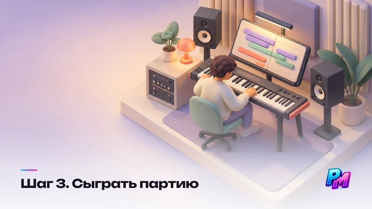 Партию собирают по инструментальным правилам: ритмический рисунок важнее мелодии, аккорды чередуют с одиночными нотами, вокальную линию не дублируют и оставляют паузы