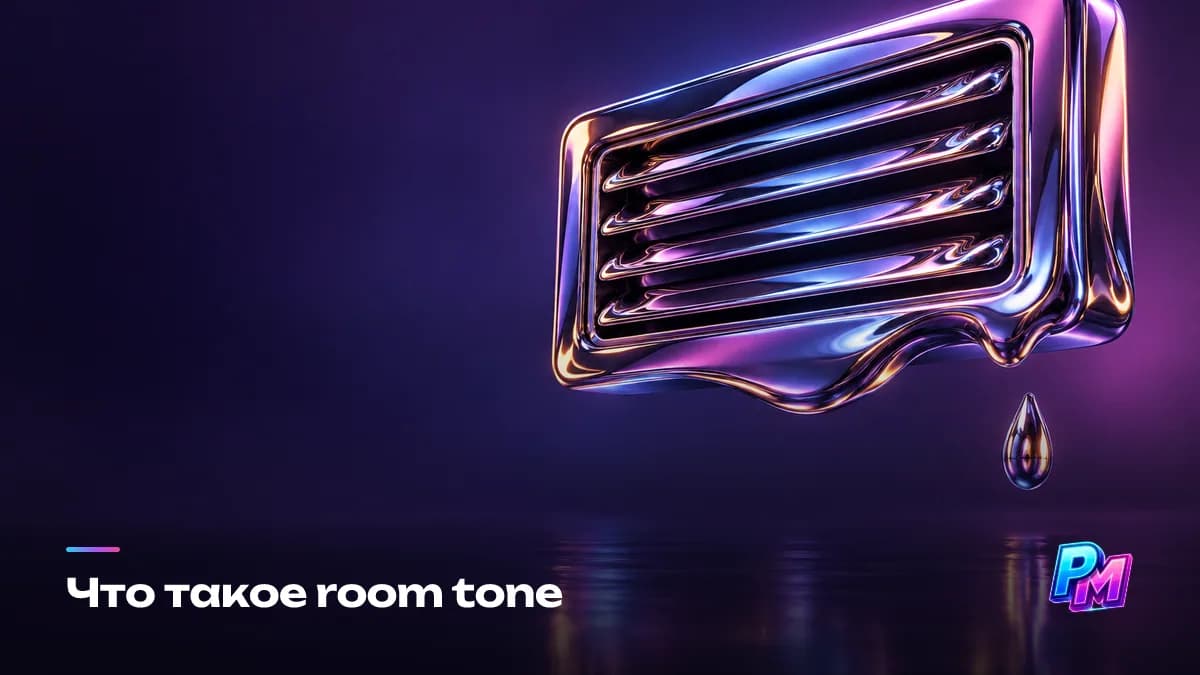 Room tone — собственный звук комнаты: гул холодильника, вентиляция, приглушённая улица; слушатель его не осознаёт, но слышит провалы там, где фон вычистили