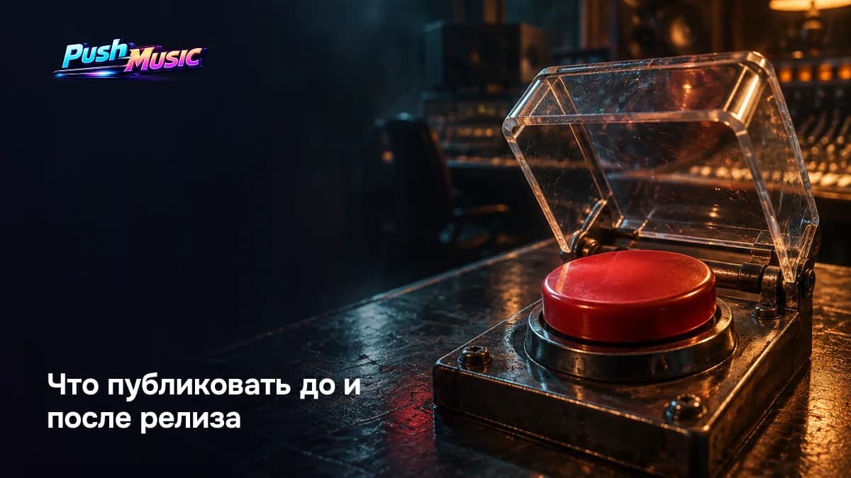 Что публиковать до и после релиза: фрагмент трека без названия для прогрева и съёмки из студии
