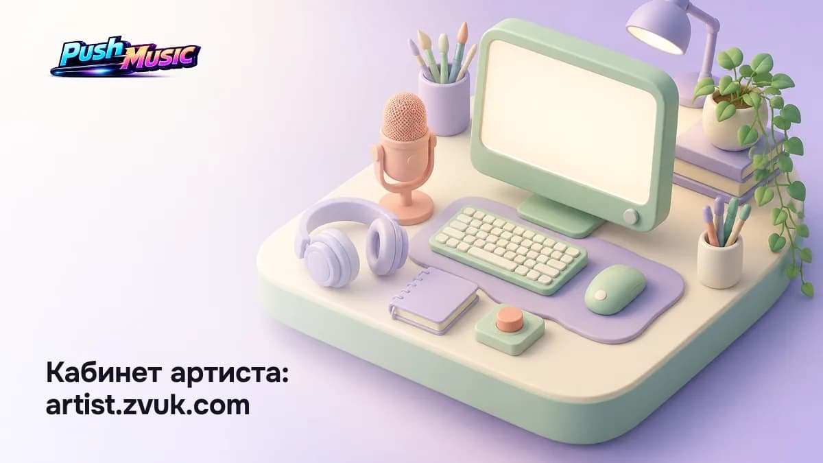 Кабинет артиста на Звуке: регистрация на artist.zvuk.com и подтверждение авторства ссылкой на трек в каталоге
