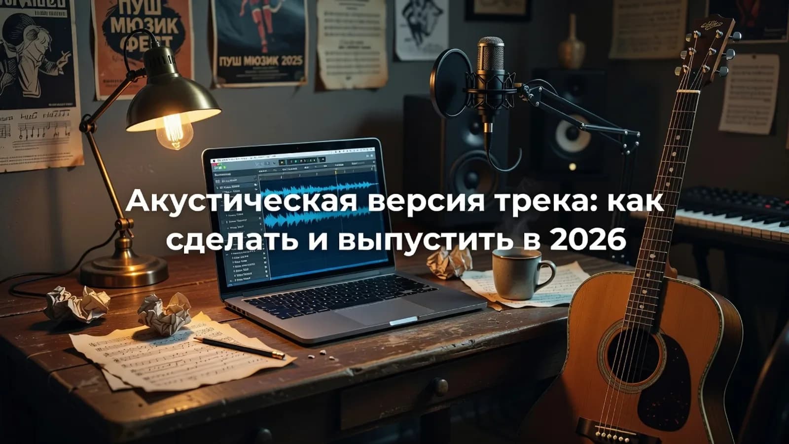 Акустическая версия трека: как сделать и выпустить в 2026