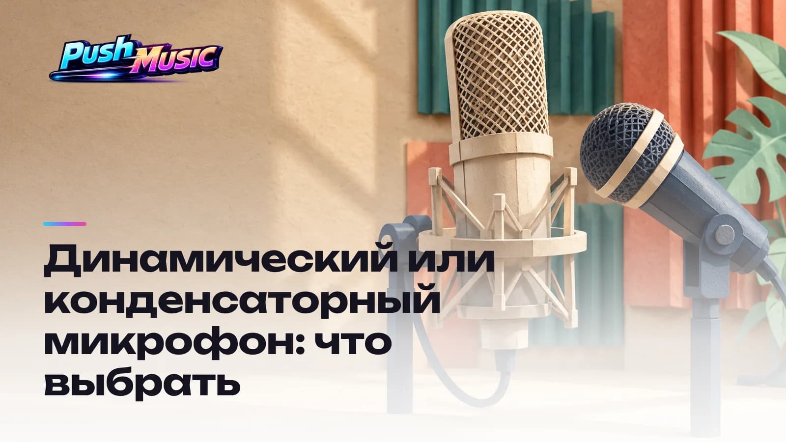 Динамический или конденсаторный микрофон: что выбрать