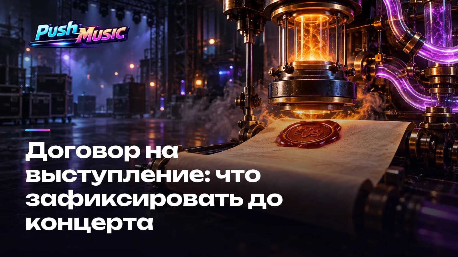 Договор на выступление: что зафиксировать до концерта