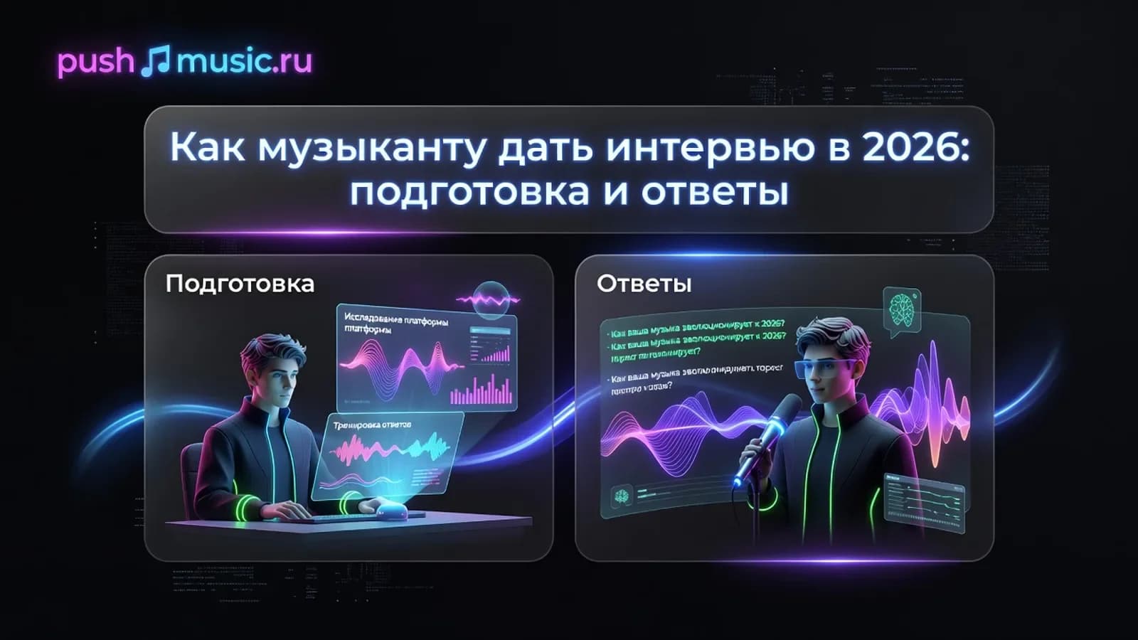 Обложка статьи: Как музыканту дать интервью в 2026: подготовка и ответы