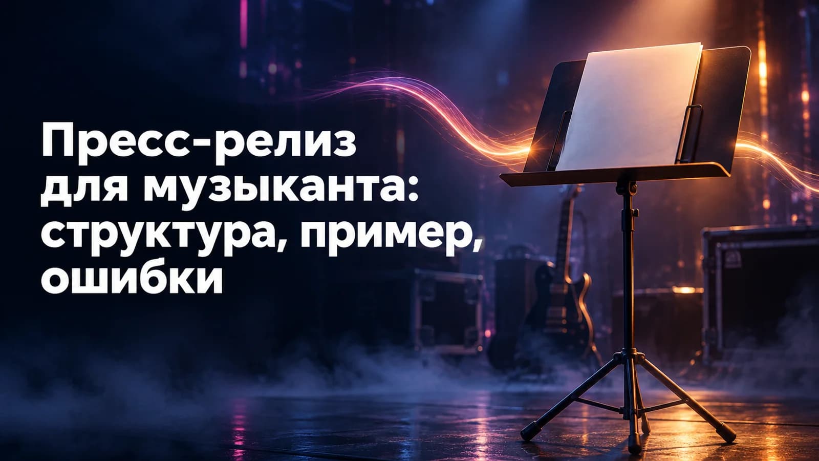 Пресс-релиз для музыканта: структура, пример, ошибки