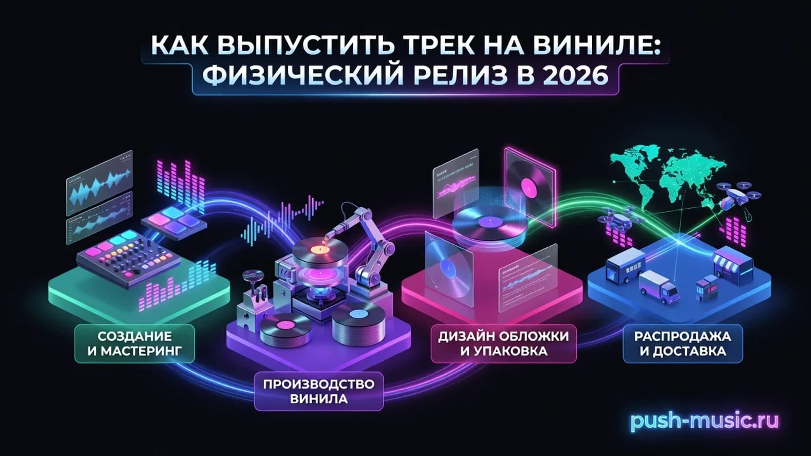 Обложка статьи: Как выпустить трек на виниле: физический релиз в 2026