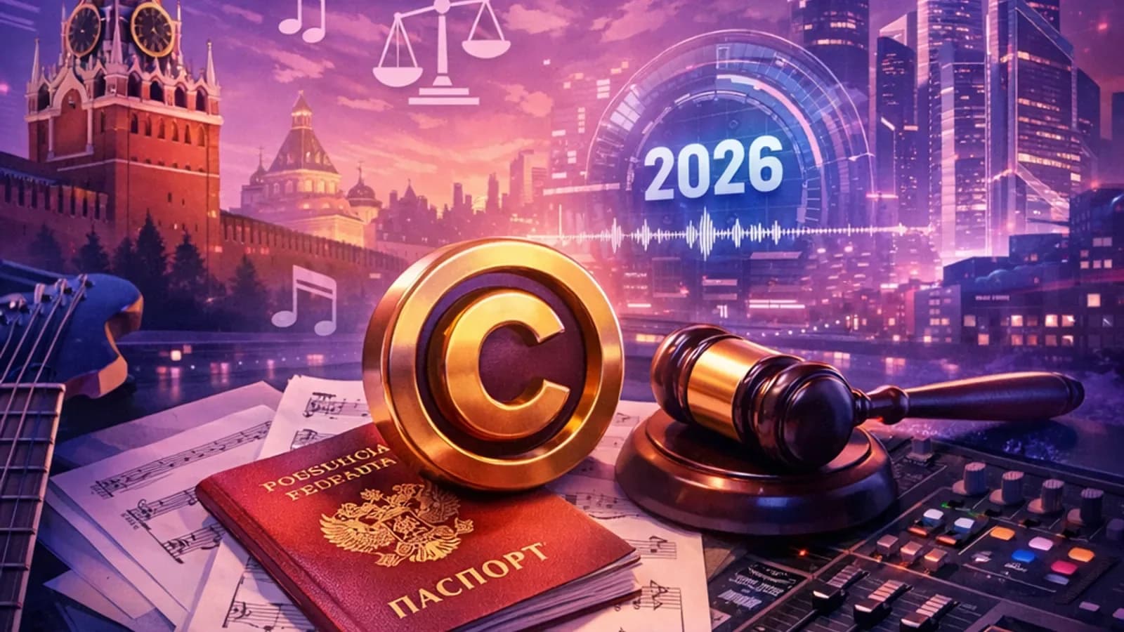 Авторские права музыканта в России 2026: РАО и роялти
