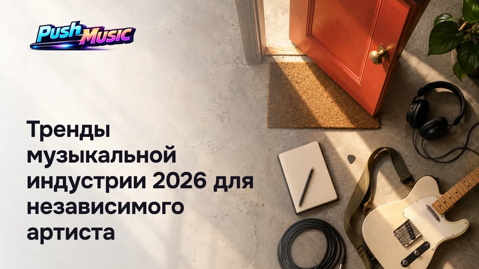 Обложка статьи: Тренды музыкальной индустрии 2026 для независимого артиста
