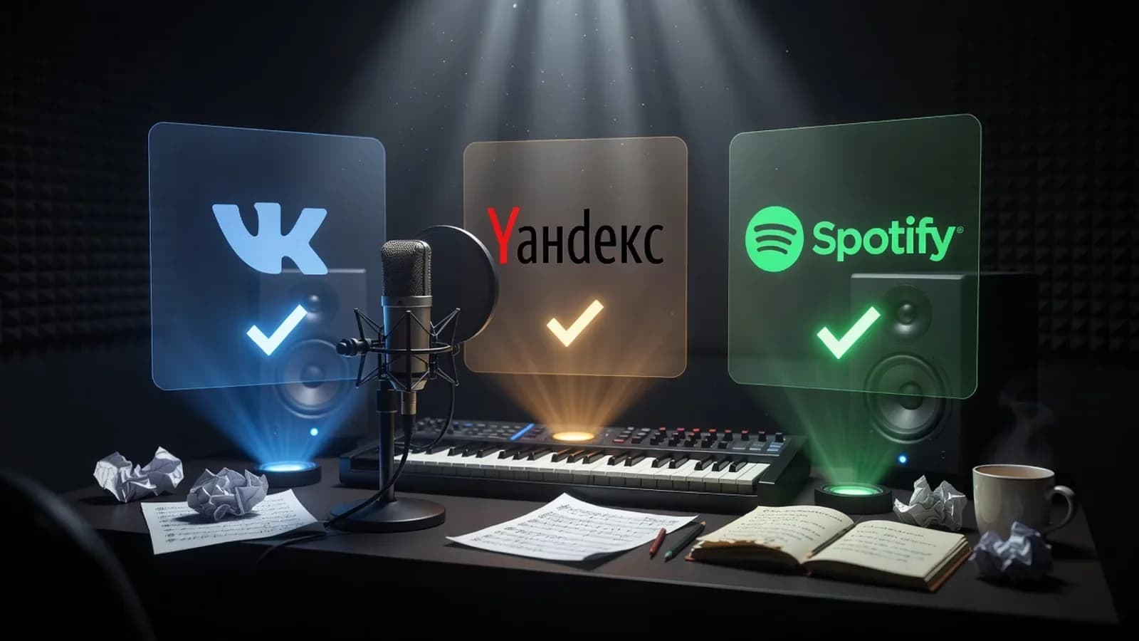 Обложка статьи: Верификация артиста: галочка на ВК, Яндексе и Spotify