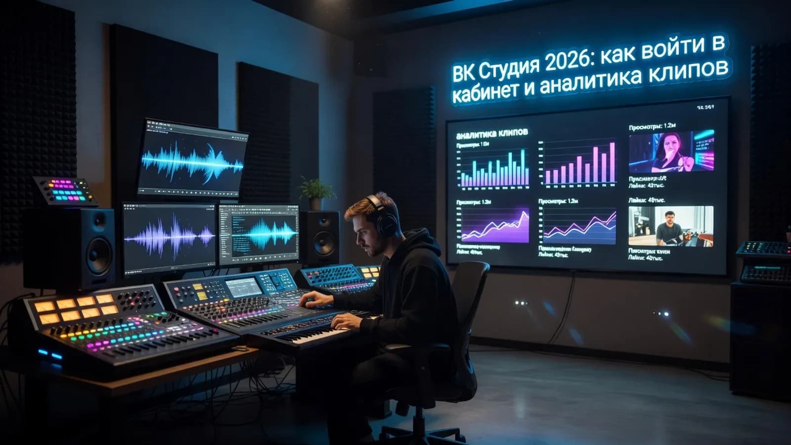 Обложка статьи: ВК Студия 2026: как войти в кабинет и аналитика клипов