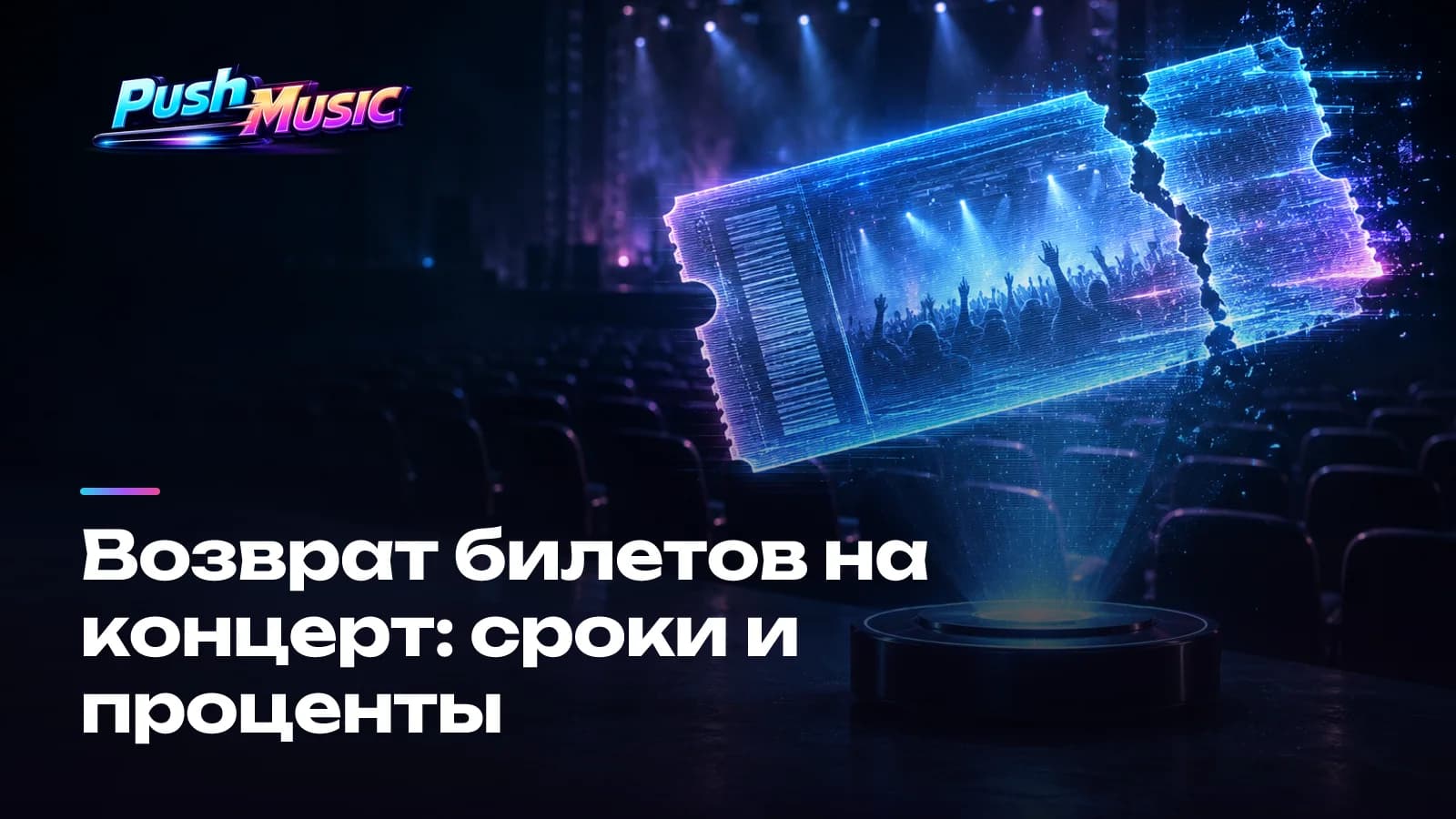 Возврат билетов на концерт: сроки и проценты
