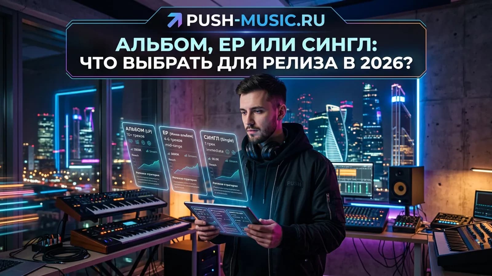 Альбом, EP или сингл: что выбрать для релиза в 2026
