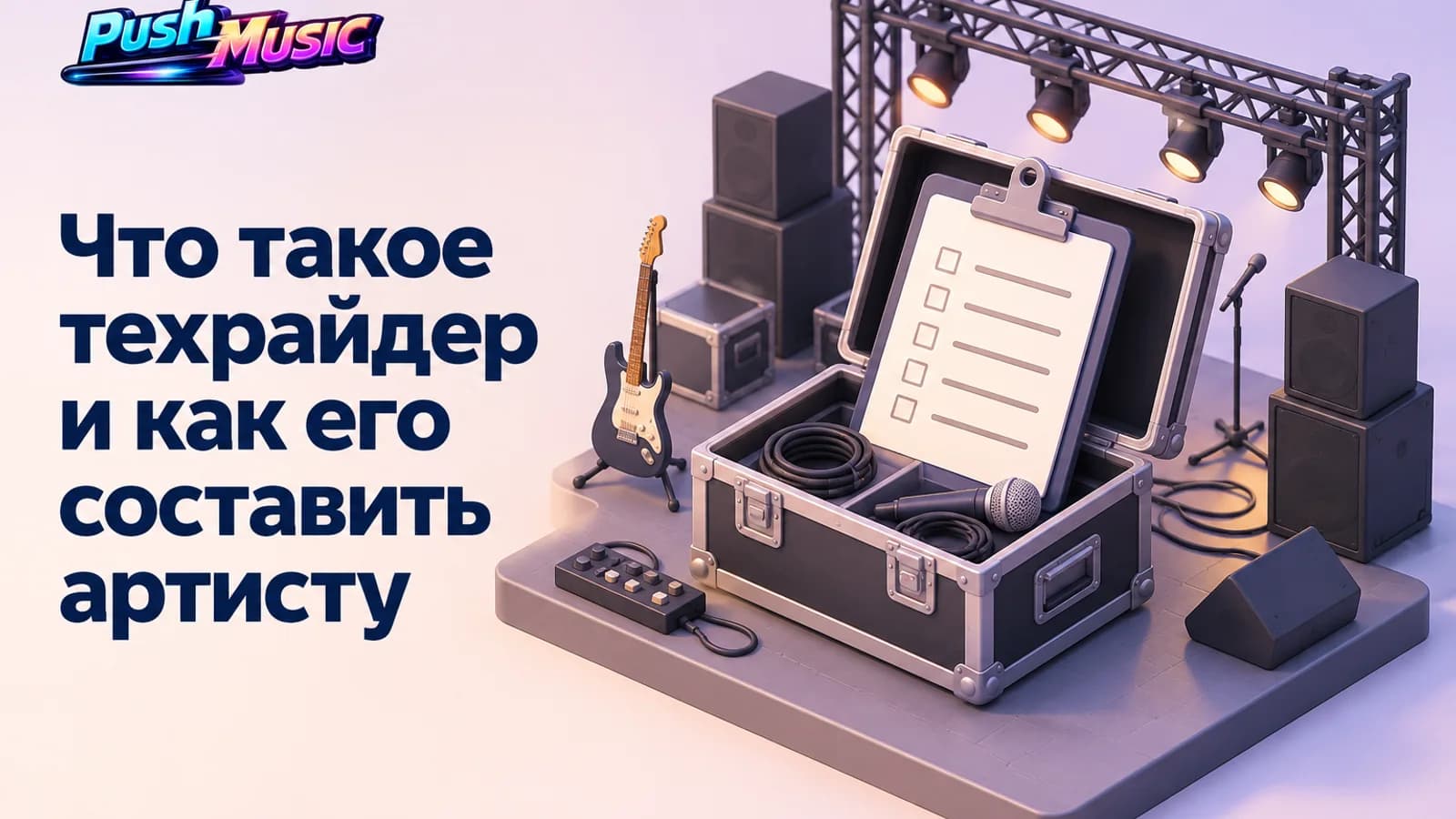 Что такое техрайдер и как его составить артисту