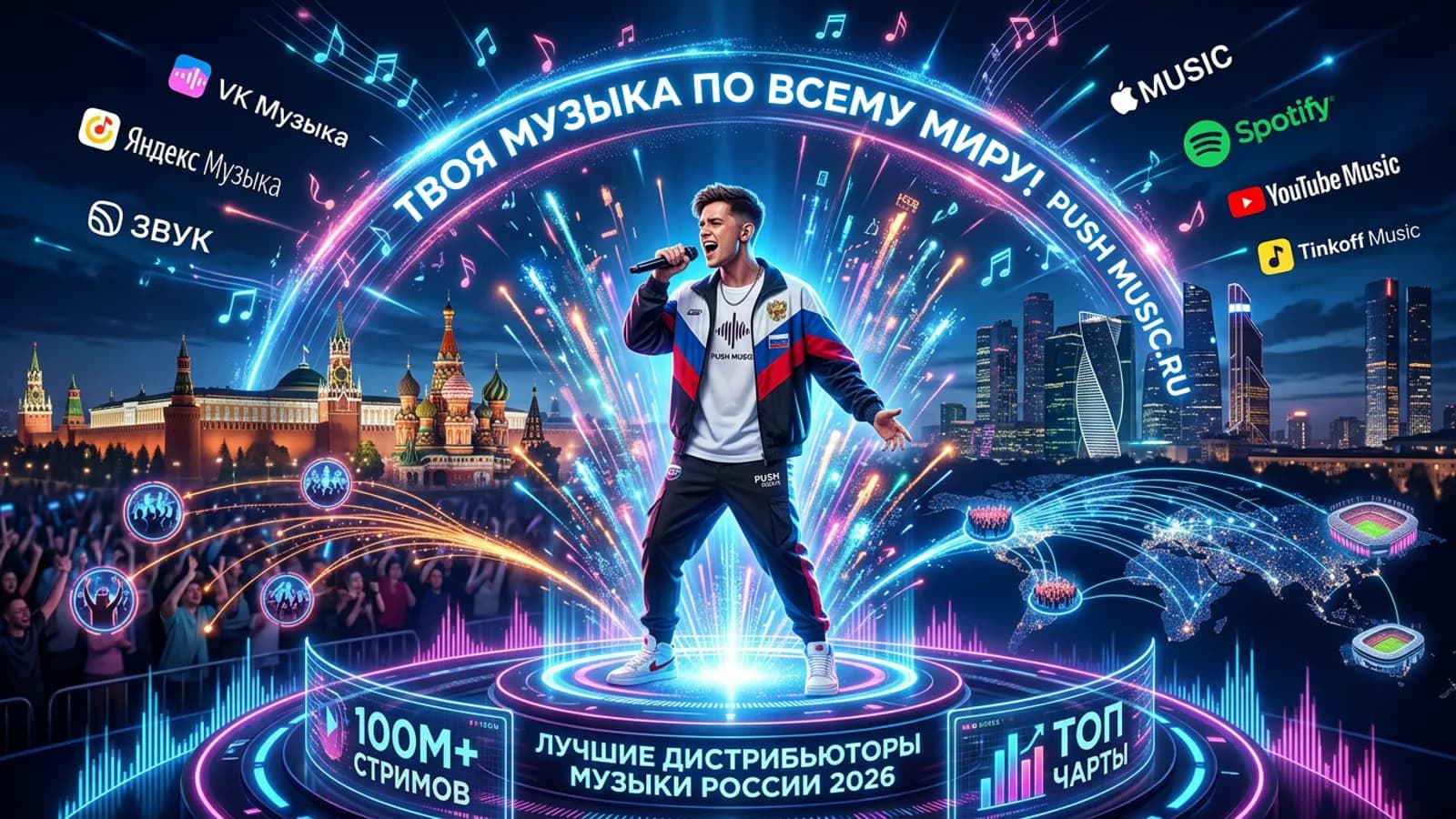 Лучшие дистрибьюторы музыки для артиста России 2026