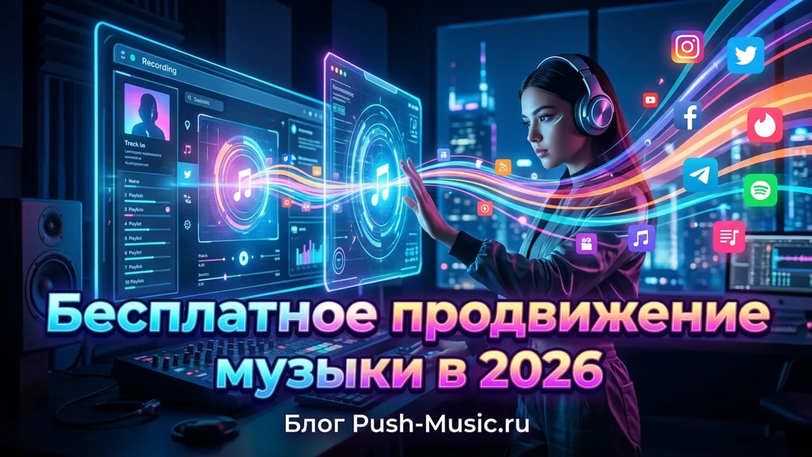 Бесплатное продвижение музыки в 2026: полное руководство Обложка статьи: Бесплатное продвижение музыки в 2026: полное руководство